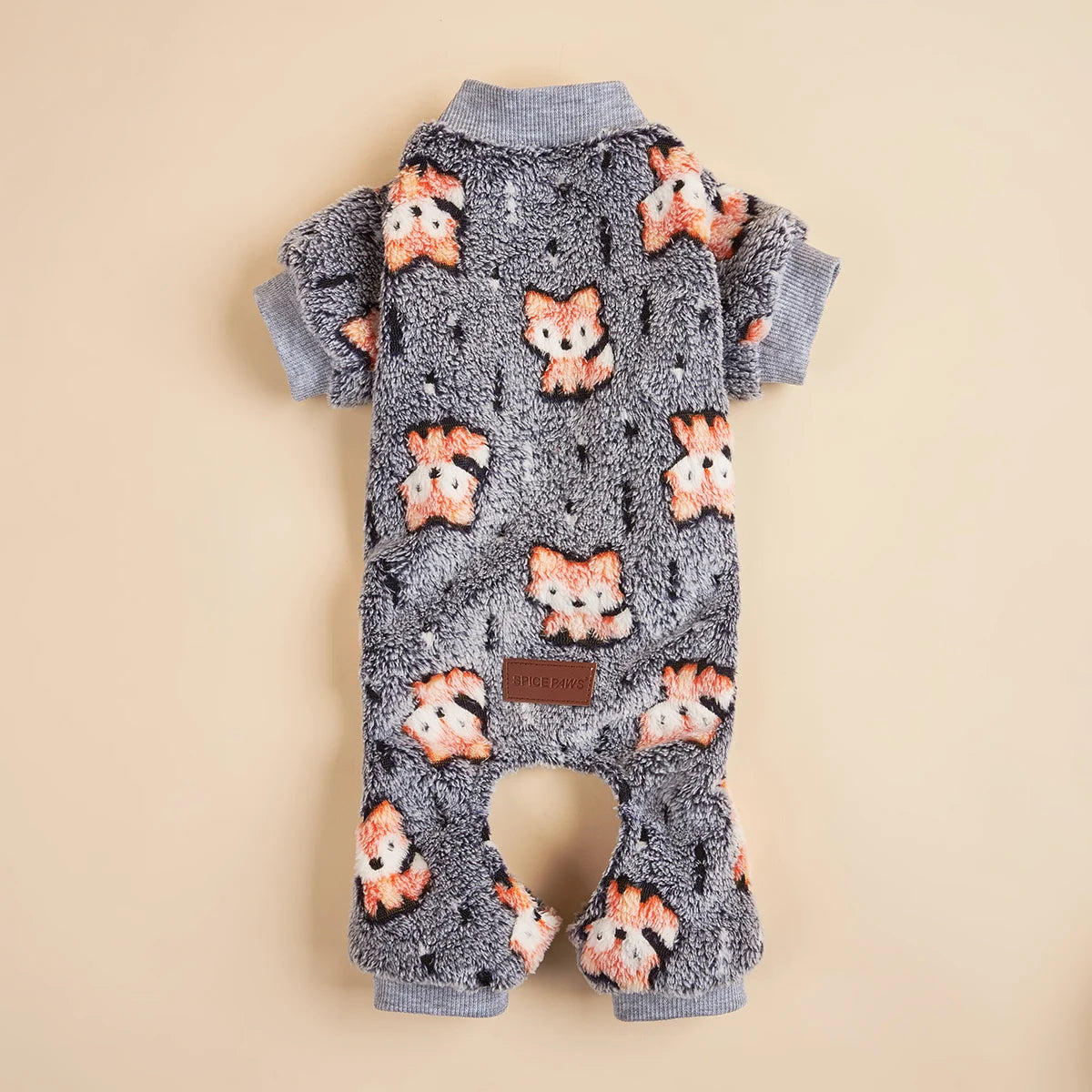The "Snuggle Suit" Plush Dog Pajamas – Warm Fleece Jumpsuit (Fox & Penguin)