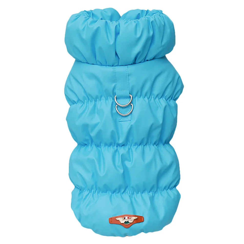 The "Marshmallow" Puffer Vest – Fleece-Lined Winter Coat with Built-in Harness