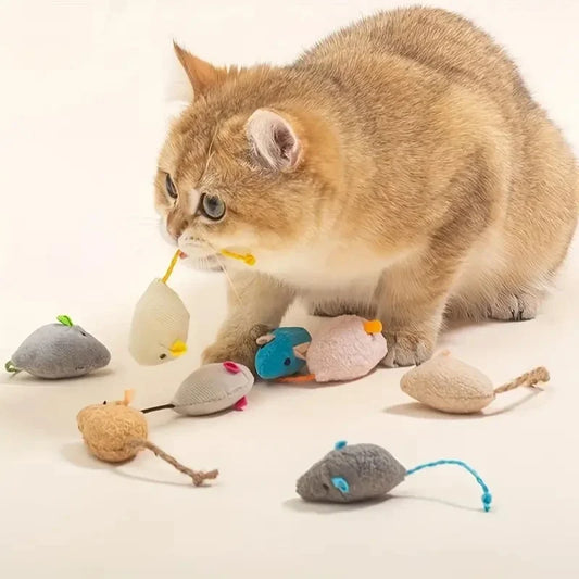 The "Mouser Squad" Linen Catnip Toy Set – Durable & Natural (3pc / 7pc)