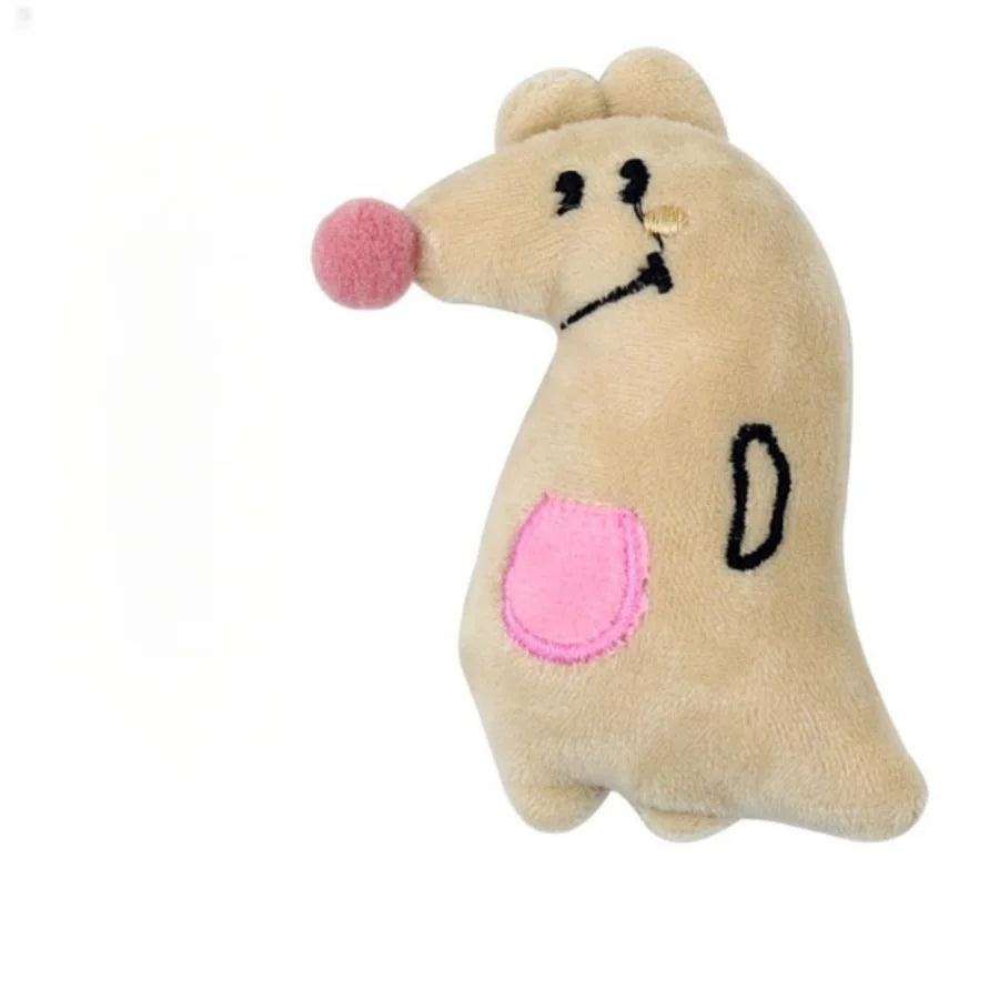 The "Pastel Critters" Plush Catnip Chew Toy – Soft Molar Teether (Dino, Gator & Friends)