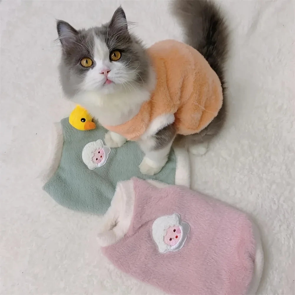The "Little Cloud" Soft Fleece Vest – Pastel Winter Pullover