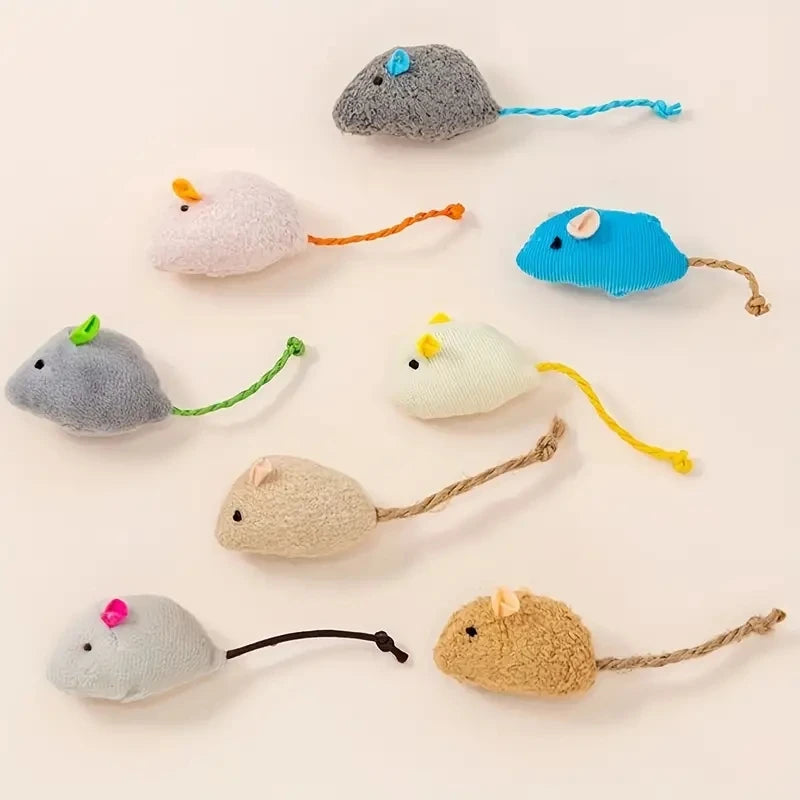 The "Mouser Squad" Linen Catnip Toy Set – Durable & Natural (3pc / 7pc)