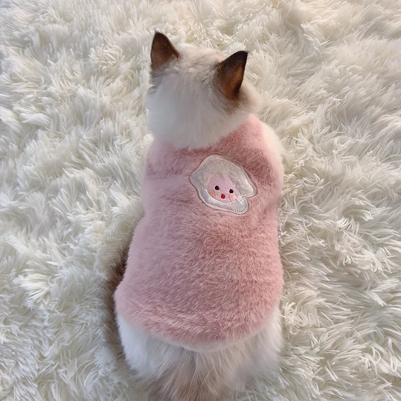 The "Little Cloud" Soft Fleece Vest – Pastel Winter Pullover