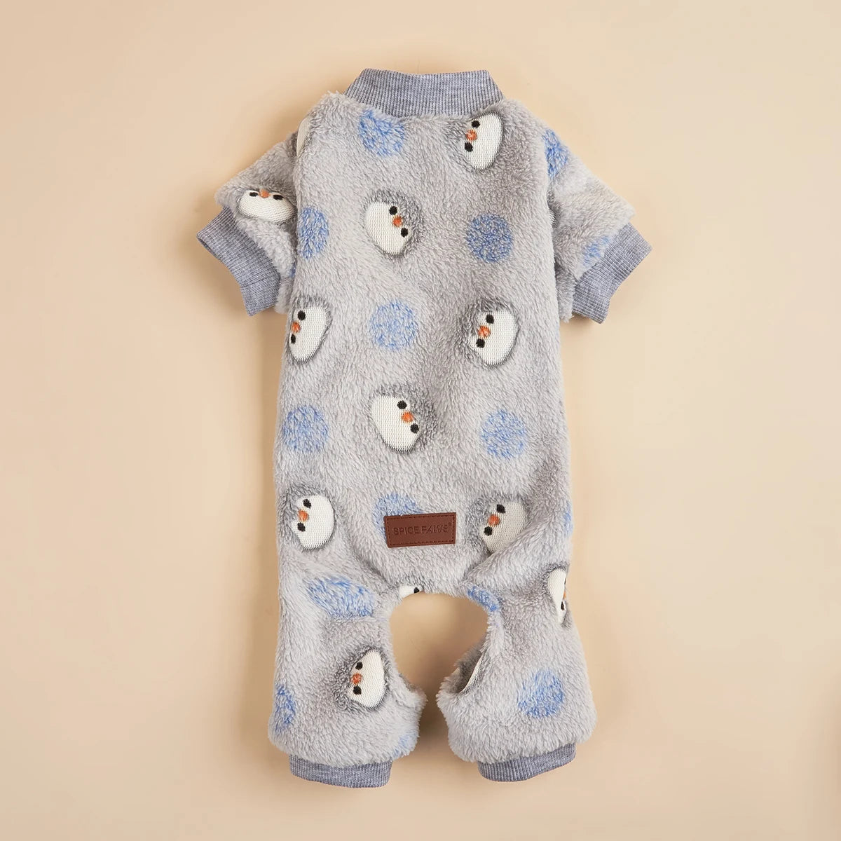 The "Snuggle Suit" Plush Dog Pajamas – Warm Fleece Jumpsuit (Fox & Penguin)