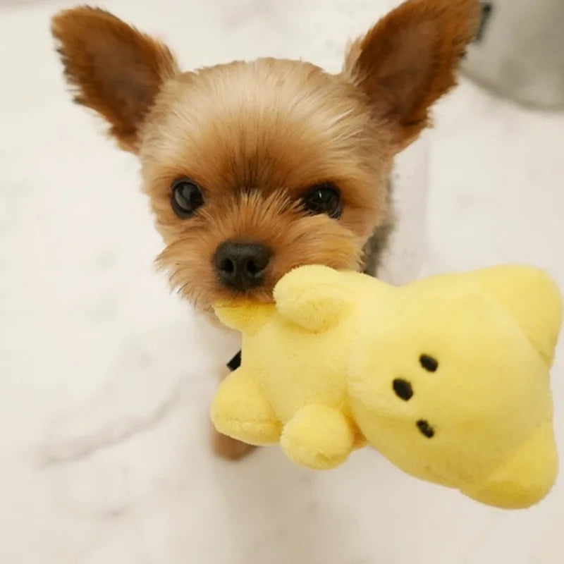 The "Gummy Bear" Plush Squeaky Toy – Soft Chew Toy for Small Dogs