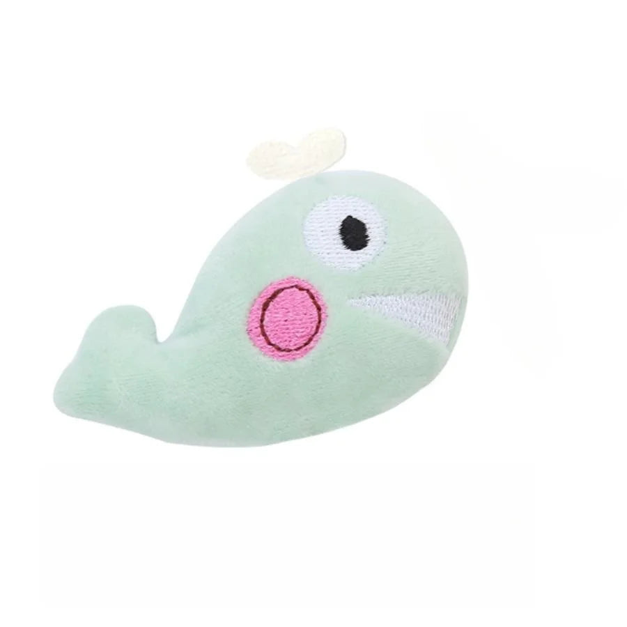 The "Pastel Critters" Plush Catnip Chew Toy – Soft Molar Teether (Dino, Gator & Friends)